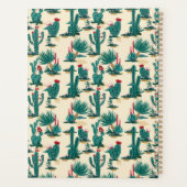 Jouw naam toevoegen | Patroon met groene en rode c Planner (Achterkant)