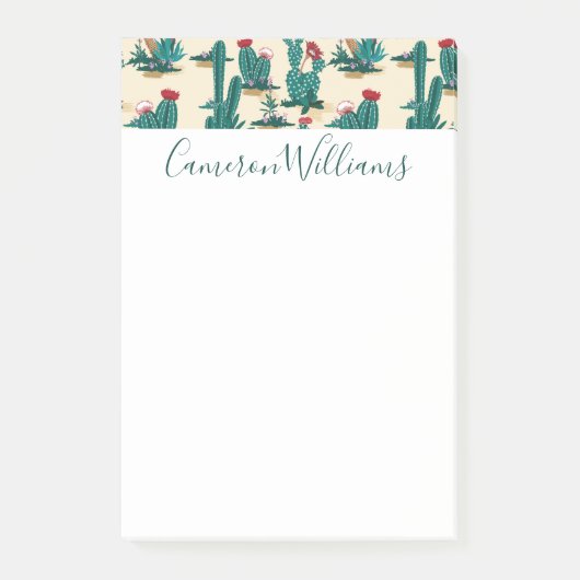 Jouw naam toevoegen | Patroon met groene en rode c Post-it® Notes (Voorkant)