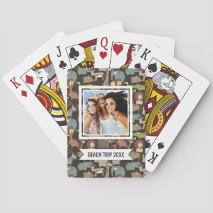 Jouw naam toevoegen Patroon voor Afrikaanse dier Pokerkaarten