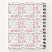 Jouw naam toevoegen | Polka Dot Circle Pattern Notitieboek (Achterkant)