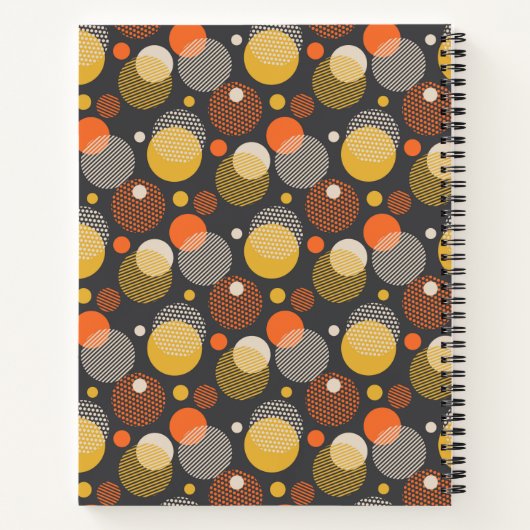 Jouw naam toevoegen | Polka Dot Stripe Pattern Notitieboek (Achterkant)