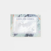 Jouw naam toevoegen | Polyfonisch Zee - blauw Post-it® Notes (Voorkant)