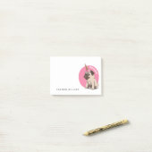 Jouw naam toevoegen | Pugicorn Post-it® Notes (Op bureau)