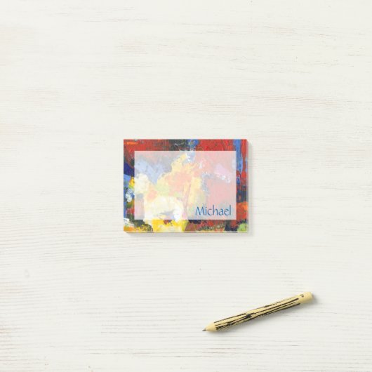 Jouw naam toevoegen | Race Day Post-it® Notes (Op bureau)