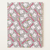 Jouw naam toevoegen | Rainbow Teeth Pattern Planner (Achterkant)