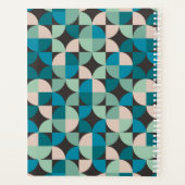 Jouw naam toevoegen | Retro 60-patroon Planner (Achterkant)