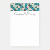 Jouw naam toevoegen | Retro 60-patroon Post-it® Notes (Voorkant)