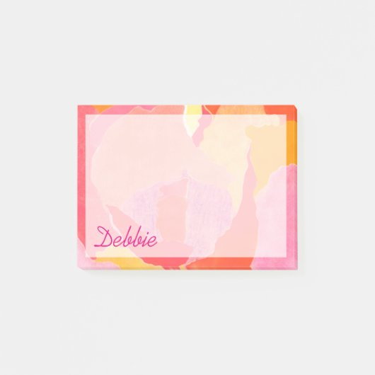 Jouw naam toevoegen | Roos van kool IV Post-it® Notes (Voorkant)