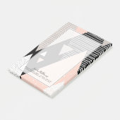 Jouw naam toevoegen | Scandi Mountain Peak Design Post-it® Notes (Schuin)