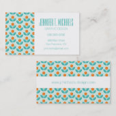 Jouw naam toevoegen | Scandinavisch Geometrisch Si Visitekaartje (Voorkant / Achterkant)