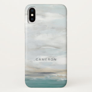 Jouw naam toevoegen   Seafoam Vista iPhone X Hoesje