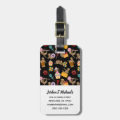 Jouw naam toevoegen | Slaapzoet-patroon Bagagelabel (Voorkant verticaal)