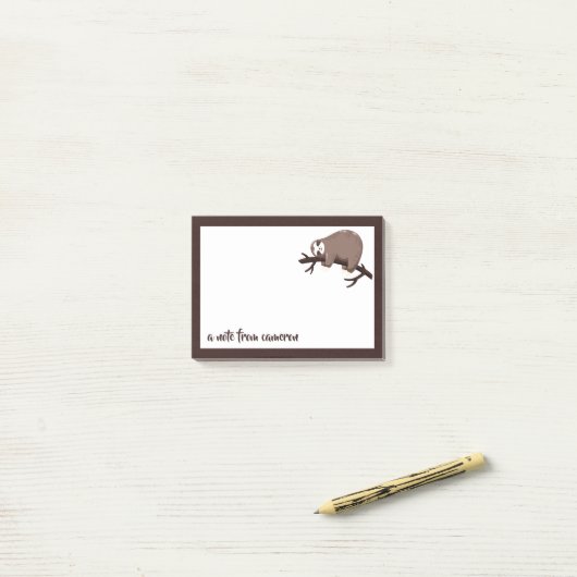 Jouw naam toevoegen | Sleufmodus Post-it® Notes (Op bureau)