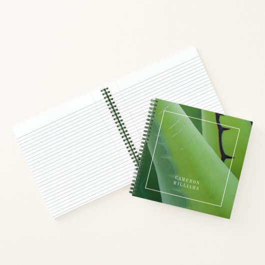 Jouw naam toevoegen | Sluiting van Agave Notitieboek (Binnen)