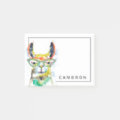 Jouw naam toevoegen | Smarty-Pants Llama Post-it® Notes (Voorkant)