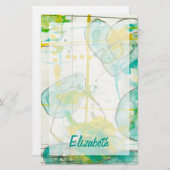 Jouw naam toevoegen | Splish Splash I Briefpapier (Voorkant / Achterkant)