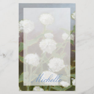 Jouw naam toevoegen   Studie voor tuinen met botan Briefpapier