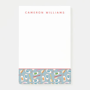 Jouw naam toevoegen   Tandenborstel- en tandpastea Post-it® Notes