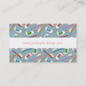 Jouw naam toevoegen | Tandenborstel- en tandpastea Visitekaartje (Achterkant)