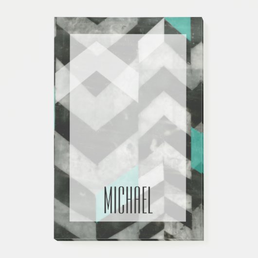 Jouw naam toevoegen | Uitsluiting Chevron II Post-it® Notes (Voorkant)