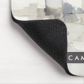 Jouw naam toevoegen | Verbetering I Grijs Abstract Muismat (Hoek)