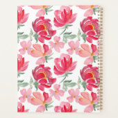 Jouw naam toevoegen | Waterverf Peony Pattern Planner (Achterkant)