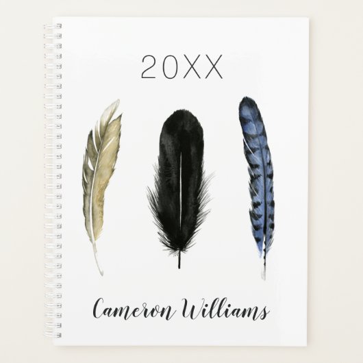 Jouw naam toevoegen | Zachte veren I Planner (Voorkant)