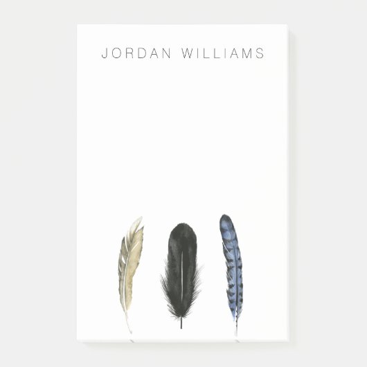 Jouw naam toevoegen | Zachte veren I Post-it® Notes (Voorkant)