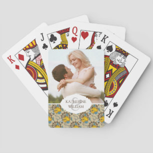 Jouw naam toevoegen Zee kapitein vis Pattern Pokerkaarten