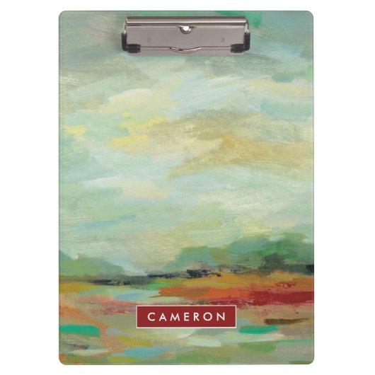 Jouw naam toevoegen | Zonneveld Abstract afdrukken Klembord (Voorkant)
