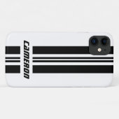 Jouw naam volledig aangepaste kleuren met races 1 Case-Mate iPhone case (Achterkant (horizontaal))