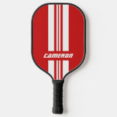 Jouw naam volledig aangepaste kleuren met races 1 pickleball paddle (Achterkant)