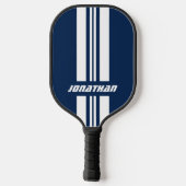 Jouw naam volledig aangepaste kleuren met races 1 pickleball paddle (Achterkant)