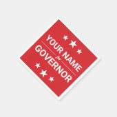 Jouw naam voor aangepaste tekst- en kleurentars va servet (Hoek)