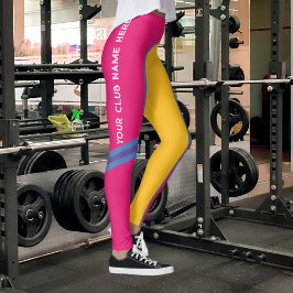  Jouw naam voor poorten/uw CLUB Leggings