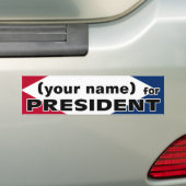 jouw naam voor President sticker (Op auto)