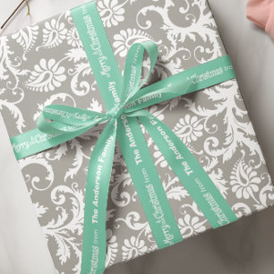 Jouw naam Vrolijk kerstfeest Elke aangepaste kleur Lint