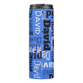 Jouw naam water Flacon Drink Thermosbeker (Achterkant)