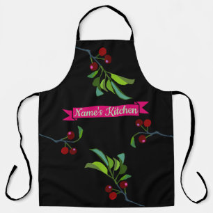 Jouw naam's Keuken Drie Kersen Boom Limbs Schort