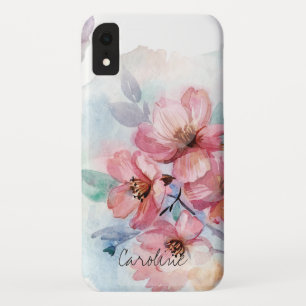 Jouw namen over de Waterverf van de Lente iPhone XR Hoesje