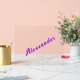 Jouw namen Tekst Aangepaste kleuren en lettertypen Acryl Bord
