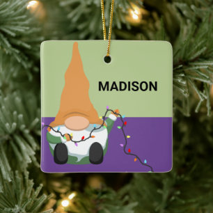 JOUW NAMEN TOEVOEGEN Kerst-kerst-keramisch keram Keramisch Ornament