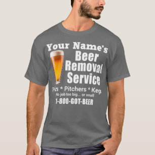 Jouw namen voor het verwijderen van de bier Pints  T-shirt
