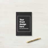 Jouw ontwerp hier post-it® notes (Op bureau)