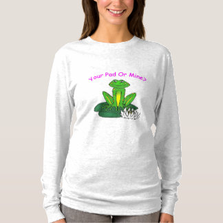 Jouw Pad of de Mijne? Dames Lichtgrijze Lange Mouw T-shirt