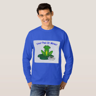 Jouw Pad of de Mijne - Heren Royalblauwe Lange Mou T-shirt