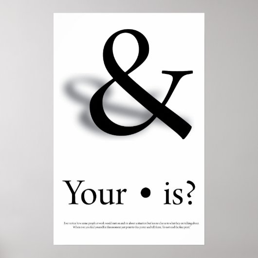 Jouw punt? poster (Voorkant)