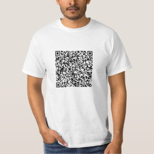 Jouw QR-code scaninfo moderne gepersonaliseerde T- T-shirt