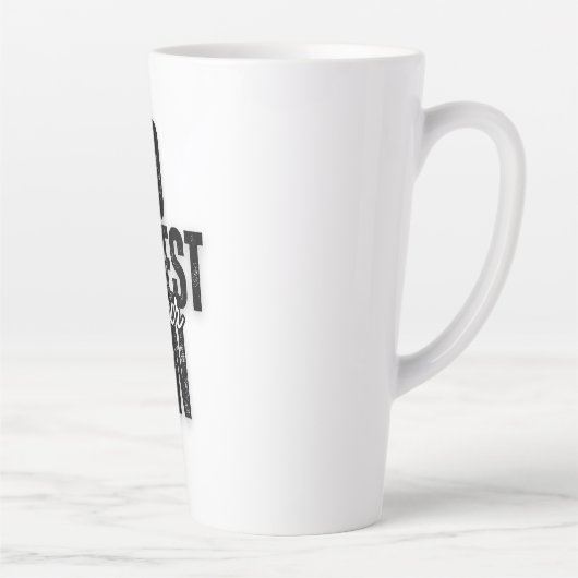 Jouw Script op Zwart Latte Mok (Rechts)