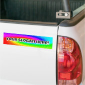 Jouw slogan hier! bumpersticker (Op Truck)